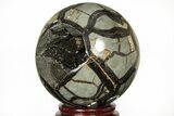 Polished Septarian Geode Sphere - Madagascar #215598-2